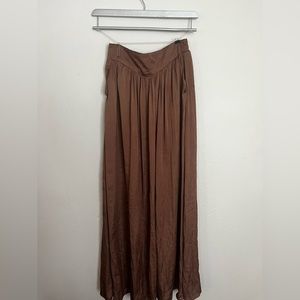 Champagne bronze maxi skirt